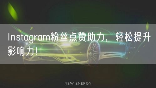 Instagram粉丝点赞助力，轻松提升影响力！