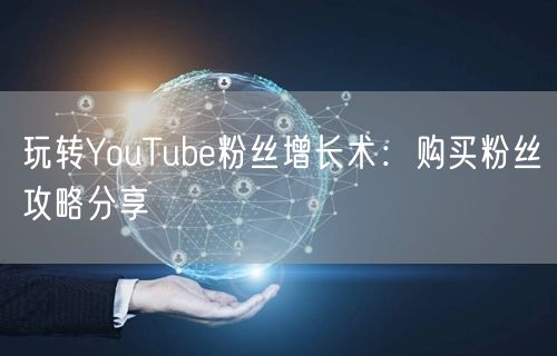 玩转YouTube粉丝增长术:购买粉丝攻略分享