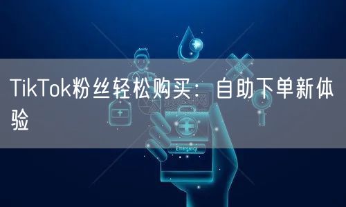 TikTok粉丝轻松购买:自助下单新体验