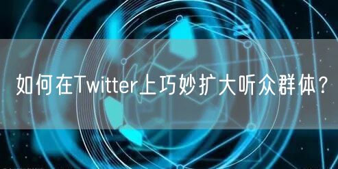 如何在Twitter上巧妙扩大听众群体?