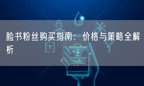 脸书粉丝购买指南：价格与策略全解析