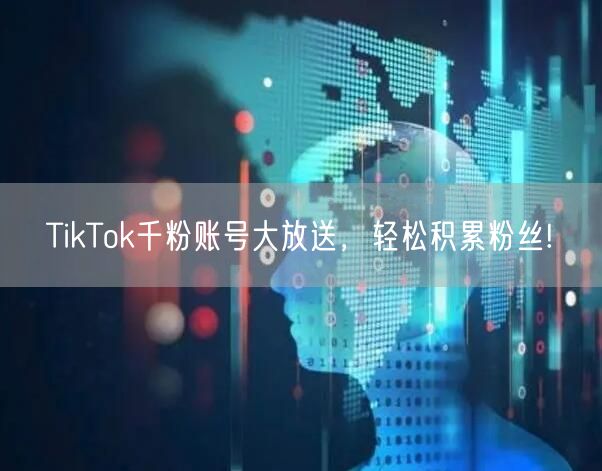 TikTok千粉账号大放送，轻松积累粉丝!