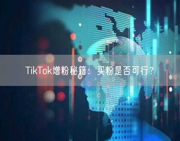 TikTok增粉秘籍：买粉是否可行？