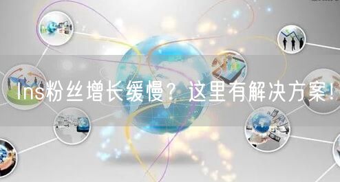 Ins粉丝增长缓慢?这里有解决方案!