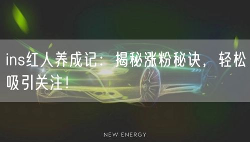 ins红人养成记：揭秘涨粉秘诀，轻松吸引关注！