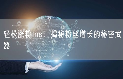 轻松涨粉Ins：揭秘粉丝增长的秘密武器