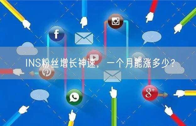 INS粉丝增长神速，一个月能涨多少？