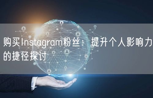 购买Instagram粉丝:提升个人影响力的捷径探讨