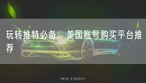 玩转推特必备：美国账号购买平台推荐