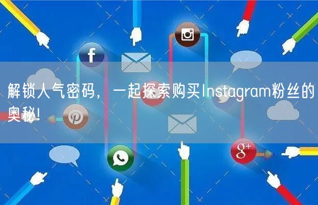 解锁人气密码,一起探索购买Instagram粉丝的奥秘!