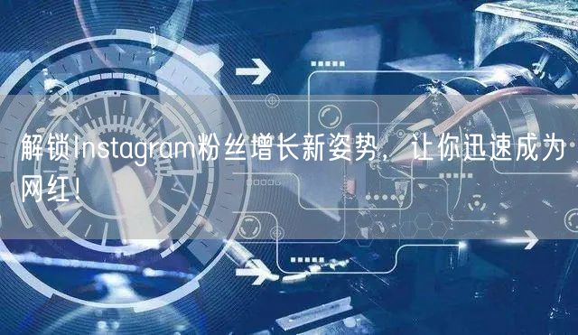 解锁Instagram粉丝增长新姿势,让你迅速成为网红!