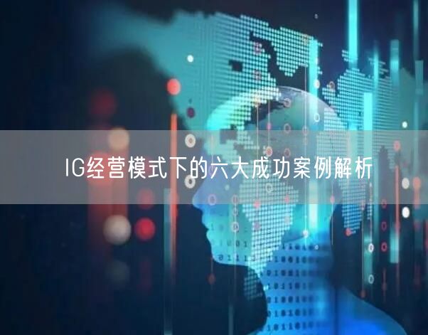 IG经营模式下的六大成功案例解析