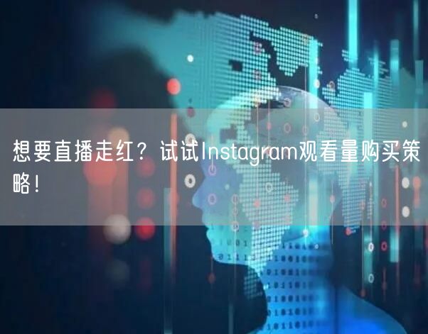 想要直播走红?试试Instagram观看量购买策略!