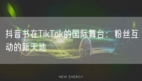 抖音书在TikTok的国际舞台：粉丝互动的新天地