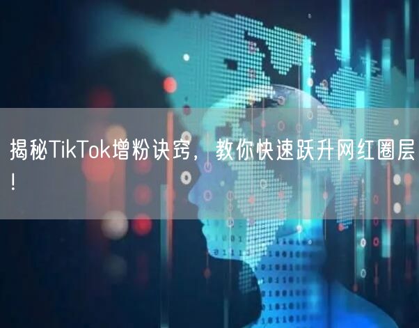 揭秘TikTok增粉诀窍,教你快速跃升网红圈层!