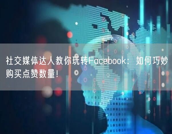 社交媒体达人教你玩转Facebook:如何巧妙购买点赞数量!