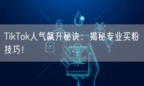 TikTok人气飙升秘诀:揭秘专业买粉技巧!