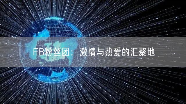 FB粉丝团：激情与热爱的汇聚地