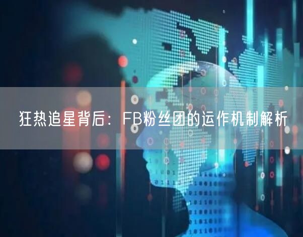 狂热追星背后：FB粉丝团的运作机制解析