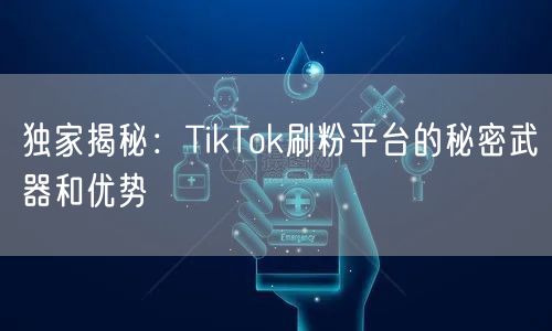 独家揭秘：TikTok刷粉平台的秘密武器和优势